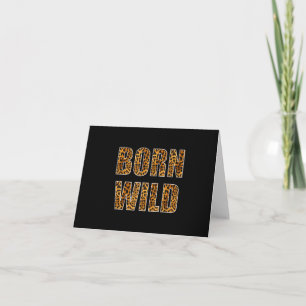 Cartão De Agradecimento Nascer Selvagem Chita Tiger Lion Animal Print Leop