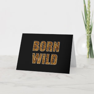 Cartão De Agradecimento Nascer Selvagem Chita Tiger Lion Animal Print Leop