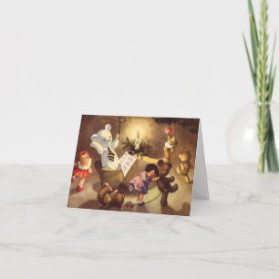 Cartão De Agradecimento Natais vintages Obrigado