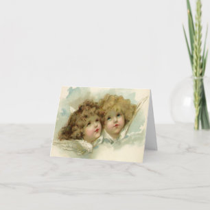 Cartão De Agradecimento Natais vintages Obrigado