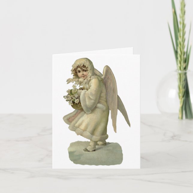 Cartão De Agradecimento Natais vintages Obrigado (Frente)