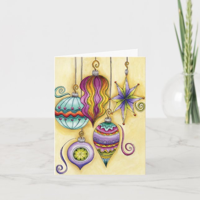 Cartão De Agradecimento Natais vintages Obrigado (Frente)