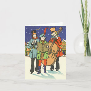 Cartão De Agradecimento Natais vintages Obrigado