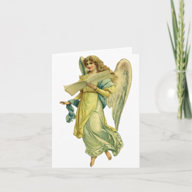 Cartão De Agradecimento Natais vintages Obrigado (Frente)