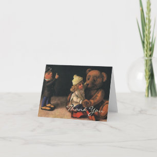 Cartão De Agradecimento Natais vintages Obrigado