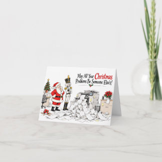 Cartão De Agradecimento Natal de Escritório Divertido Personalizado