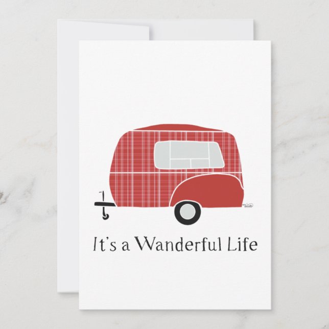 Cartão De Agradecimento Natal do Camper (Frente)