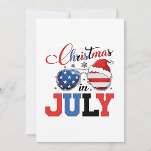 Cartão De Agradecimento Natal em julho Papais noeis engraçados Natal 4-07