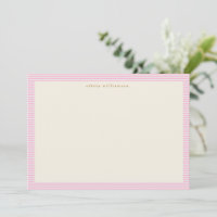 Natal Personalizado Listras Rosa Fofo Vintage