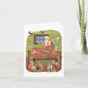 Cartão De Agradecimento Natal Vintage Obrigado