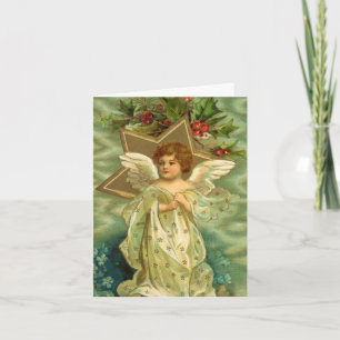 Cartão De Agradecimento Natal Vintage Obrigado