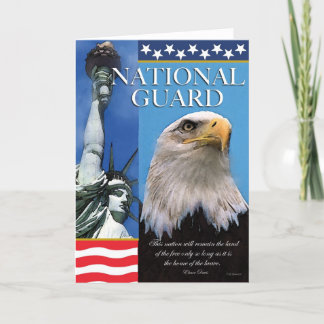 Cartão De Agradecimento National Guard Patriotic Troop Support Card
