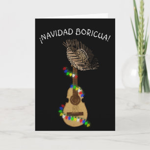 Cartão De Agradecimento Navidad Boricua Cuatro Puertorriqueno