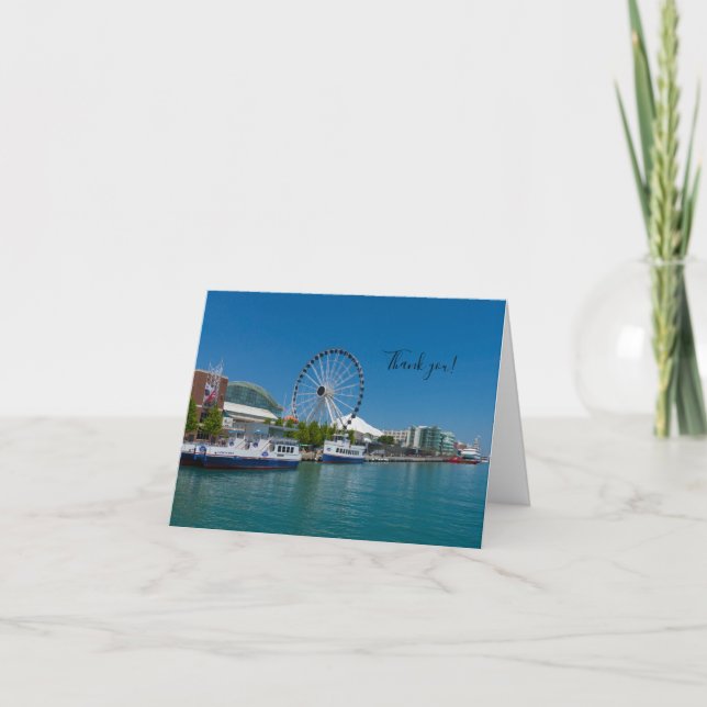 Cartão de Agradecimento Navy Pier (Frente)