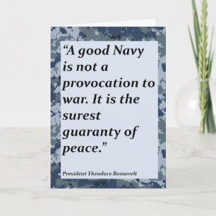 Cartão De Agradecimento Navy Thank You for your service Card