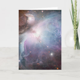 Cartão De Agradecimento Nebula Orion Astronomy blue brown beige sky stars