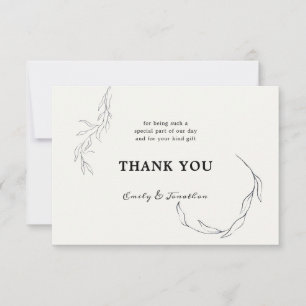 Cartão De Agradecimento Negra Sai Do Casamento Branco Obrigado Foto