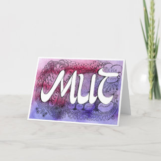 Cartão De Agradecimento Neunte Regel der Gelassenheit – MUT Faltkarte