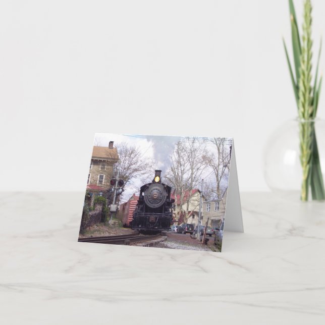 Cartão De Agradecimento New Hope & Ivyland Steam Engine # 40 Thank You (Frente)