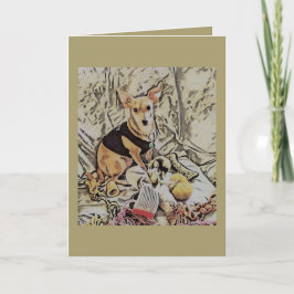 CARTÃO DE AGRADECIMENTO NEW PUPPY GREETING CARD