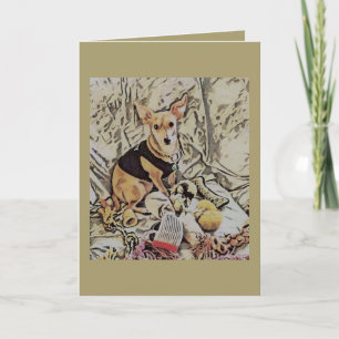 CARTÃO DE AGRADECIMENTO NEW PUPPY GREETING CARD