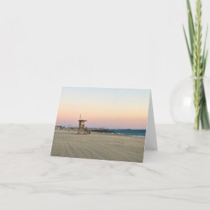 Cartão De Agradecimento Newport Beach em Sunset, Califórnia