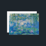 Cartão De Agradecimento Ninféias por Claude Monet<br><div class="desc">Claude Monet - Ninféias,  1916-1919. Oscar-Claude Monet (1840-1926) foi um pintor francês e fundador da pintura impressionista que é visto como um precursor chave do modernismo,  especialmente em suas tentativas de pintar a natureza como a percebia.</div>