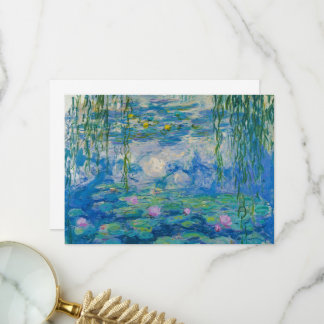 Cartão De Agradecimento Ninféias por Claude Monet