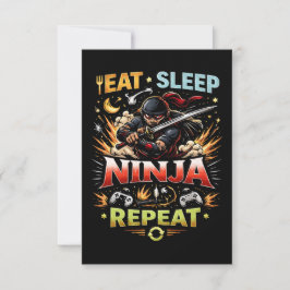 Cartão De Agradecimento Ninja Life Loop