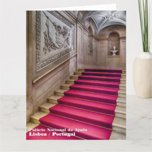 Cartão De Agradecimento Noble Staircase. Ajuda, Palácio Nacional, Lisboa.