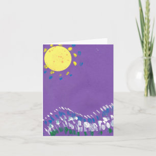 Cartão De Agradecimento Noites de verão
