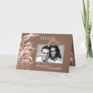 Cartão De Agradecimento Noiva Doce Outono Carta TY