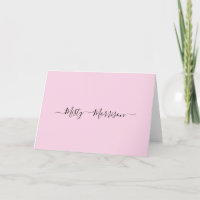 Nome Personalizado de Script Rosa Moderno Minimali
