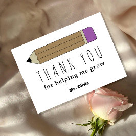 Cartão De Agradecimento Nome Personalizado do Presente de Apreciação do Pr
