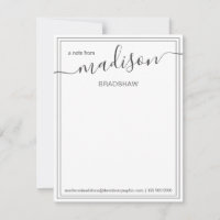 Nome Personalizado Preto Branco | Da Mesa De T