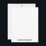 Cartão De Agradecimento Nomes de Negrito Modernos no Casamento Vertical Br<br><div class="desc">Nomes de Negrito Modernos no Cartões de agradecimentos de Casamento Vertical Vertical Branco Inferior</div>