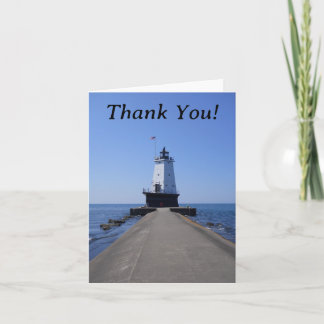 Cartão De Agradecimento North Pierhead Lighthouse Thank You Card