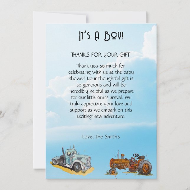 Cartão De Agradecimento Nossa gratidão (Frente)