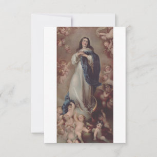 Cartão De Agradecimento Nossa Senhora da Conceição Imaculada Holy Card