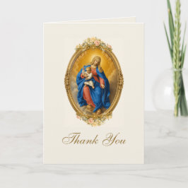 Cartão De Agradecimento Nossa Senhora de Pompei Casamento