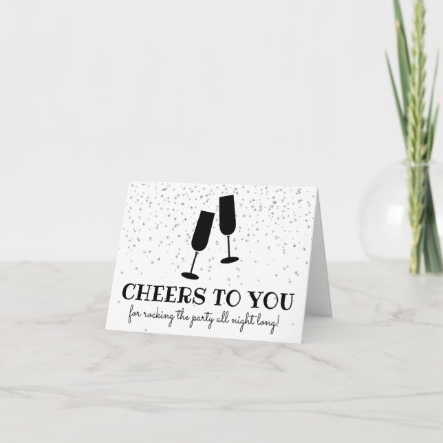 Cartão De Agradecimento Nota do Fornecedor Obrigado (Frente)