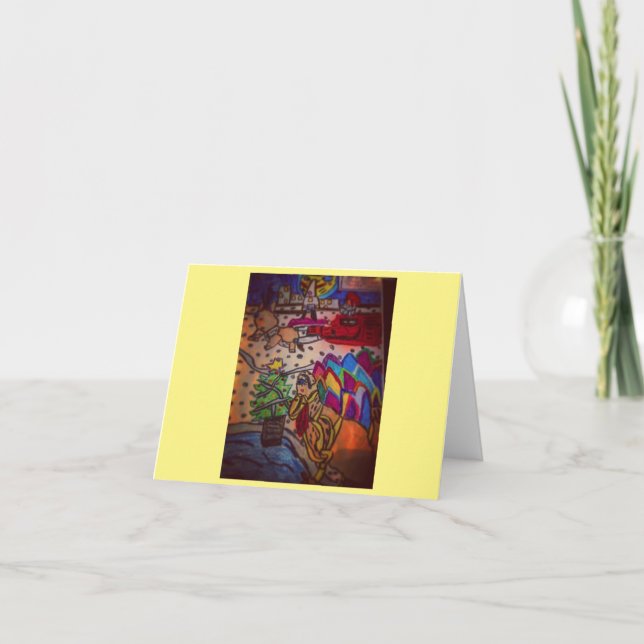 Cartão De Agradecimento Nota dobrada pequena de Katie (Frente)