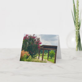 Cartão De Agradecimento Notecard de exibição de jardim