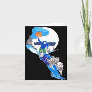 Cartão De Agradecimento Notecard de Mata Sem Cabeça de Halloween