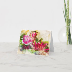Cartão De Agradecimento Notecard Lotus All Occasion