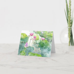 Cartão De Agradecimento Notecard Lotus All Occasion