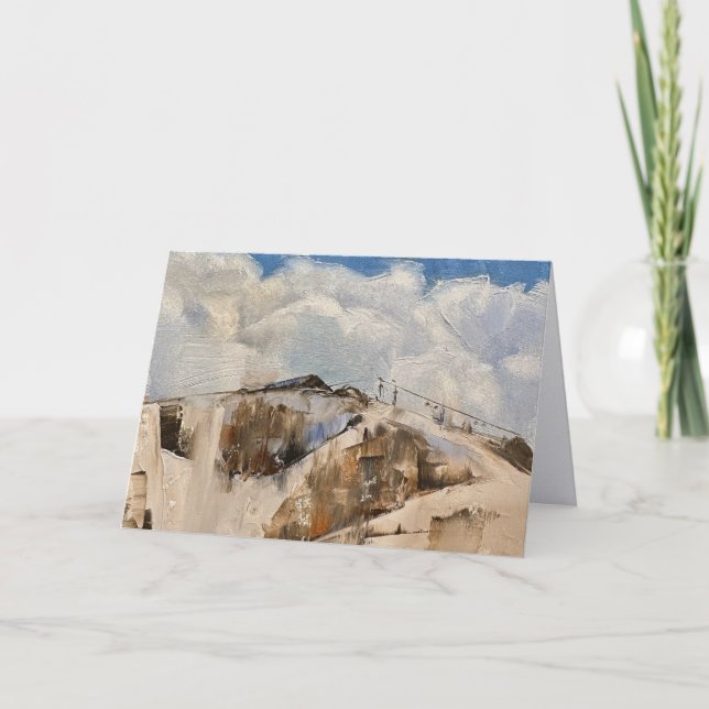 Cartão De Agradecimento Notecard of Steamboat Springs Ski Lift (Frente)