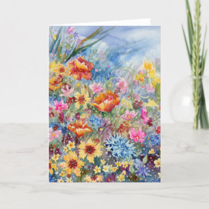 Cartão De Agradecimento Notecard Vazio "Meadow" de Kim