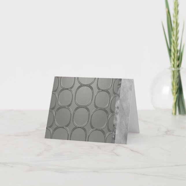 Cartão De Agradecimento Noteclados Design Silver (Frente)