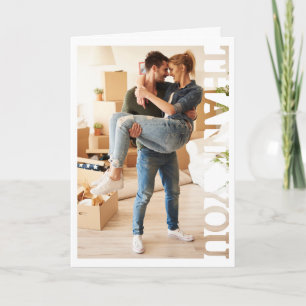 Cartão De Agradecimento nova casa primeira casa Foto Obrigado